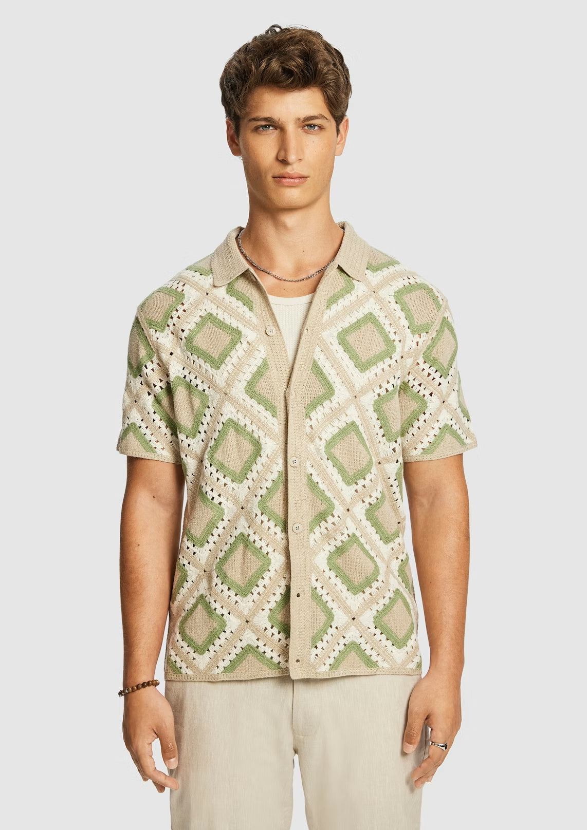 Natural Howe Crochet Shirt