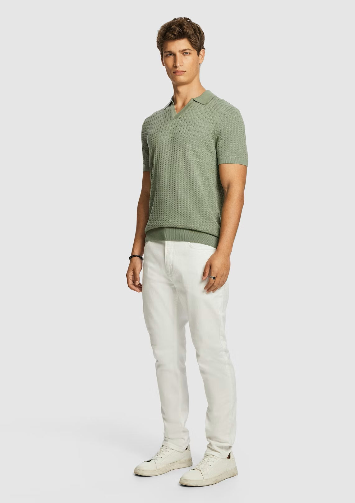 Sage Vale Knit Polo Shirt