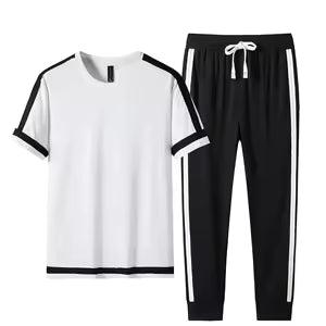White and Black color track suit for men