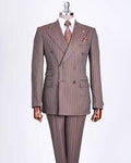 Copper colr suit in italian design for men 3 piece
